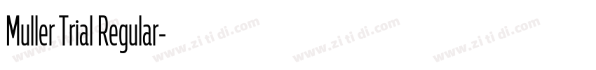 Muller Trial Regular字体转换